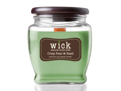 duftkerze crisp pear basil 425g