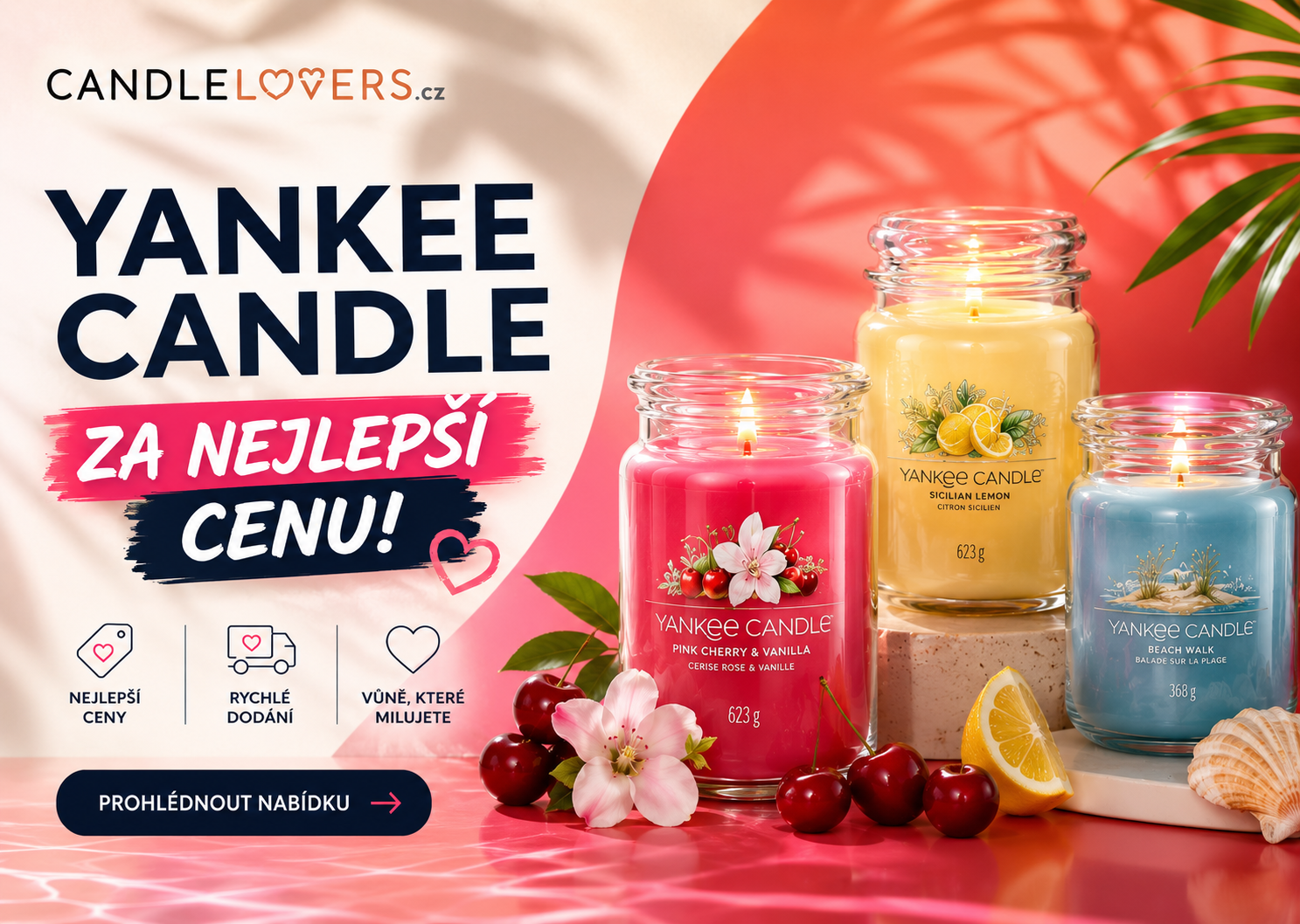 Uvítací banner candlelovers.cz