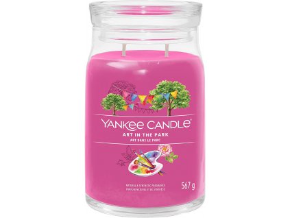 Yankee Candle Yankee Candle vonná svíčka Signature ve skle velká Art in the park 567g