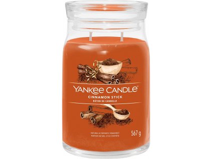 Yankee Candle Yankee Candle vonná svíčka Signature ve skle velká Cinnamon Stick 567g