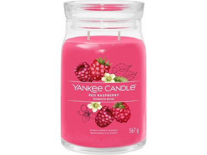 Yankee Candle Yankee Candle vonná svíčka Signature ve skle velká Red Raspberry 567g