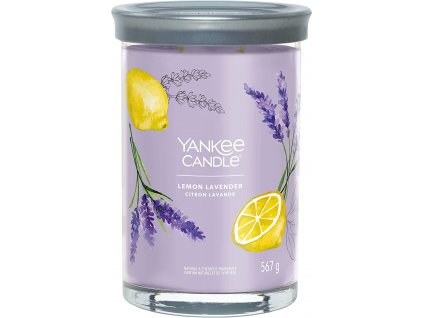 Yankee Candle Yankee Candle vonná svíčka Signature Tumbler ve skle velká Lemon Lavender 567g