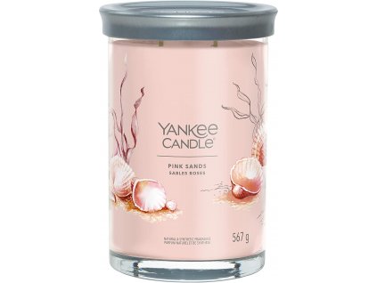 Yankee Candle Yankee Candle vonná svíčka Signature Tumbler ve skle velká Pink Sands 567g