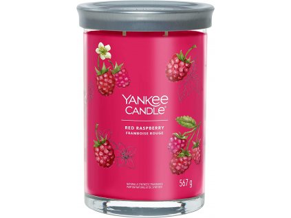 Yankee Candle Yankee Candle vonná svíčka Signature Tumbler ve skle velká Red Raspberry 567g