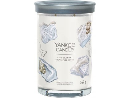Yankee Candle Yankee Candle vonná svíčka Signature Tumbler ve skle velká Soft Blanket 567g