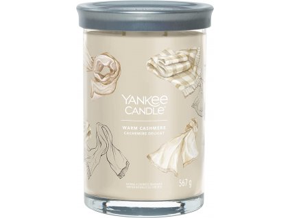 Yankee Candle Yankee Candle vonná svíčka Signature Tumbler ve skle velká Warm Cashmere 567g