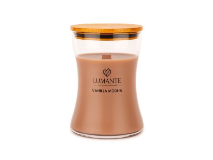 Lumante vonná svíčka s dřevěným knotem Vanilla Mocha váza 398 g