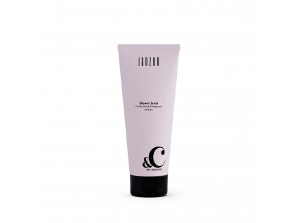 C x JANZEN Shower Scrub Vanilla Peach Happiness