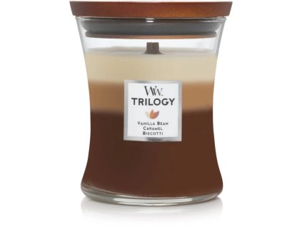 2903 woodwick vonna svicka s drevenym knotem trilogy svicka stredni cafe sweets 275 g