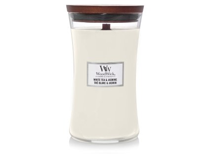 2918 woodwick vonna svicka s drevenym knotem velka white tea jasmine 609 g
