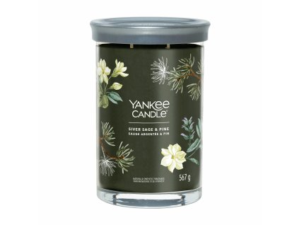 3289 yankee candle vonna svicka tumbler ve skle velka silver sage pine 567g