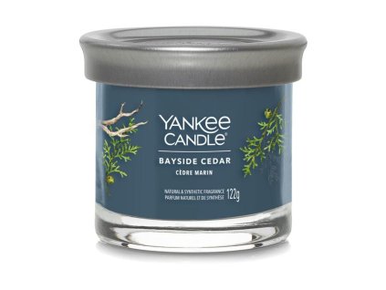 3418 yankee candle vonna svicka tumbler ve skle mala signature bayside cedar 122g