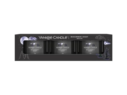 Yankee Candle votivní svíčka ve skle Midsummers Night 3x37g