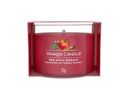 Yankee Candle votivní svíčka ve skle Red Apple Wreath 37g