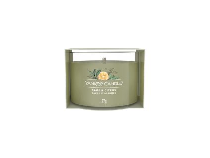 Yankee Candle votivní svíčka ve skle Sage & Citrus 37g