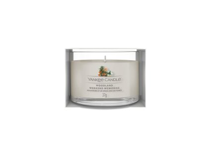 Yankee Candle votivní svíčka ve skle Woodland Weekend Memories 3x37g