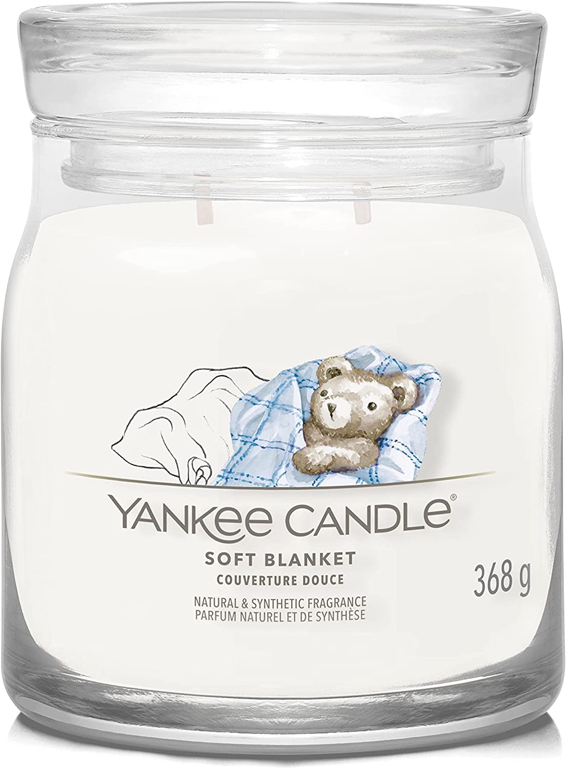 Yankee Candle vonná svíčka Signature ve skle střední Soft Blanket 368g