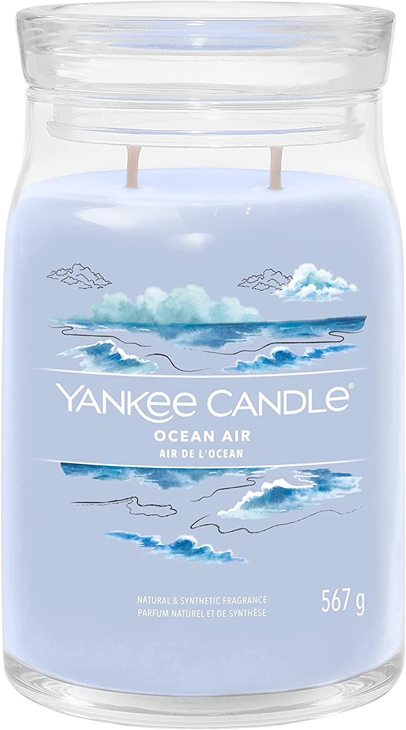 Yankee Candle vonná svíčka Signature ve skle velká Ocean Air 567g