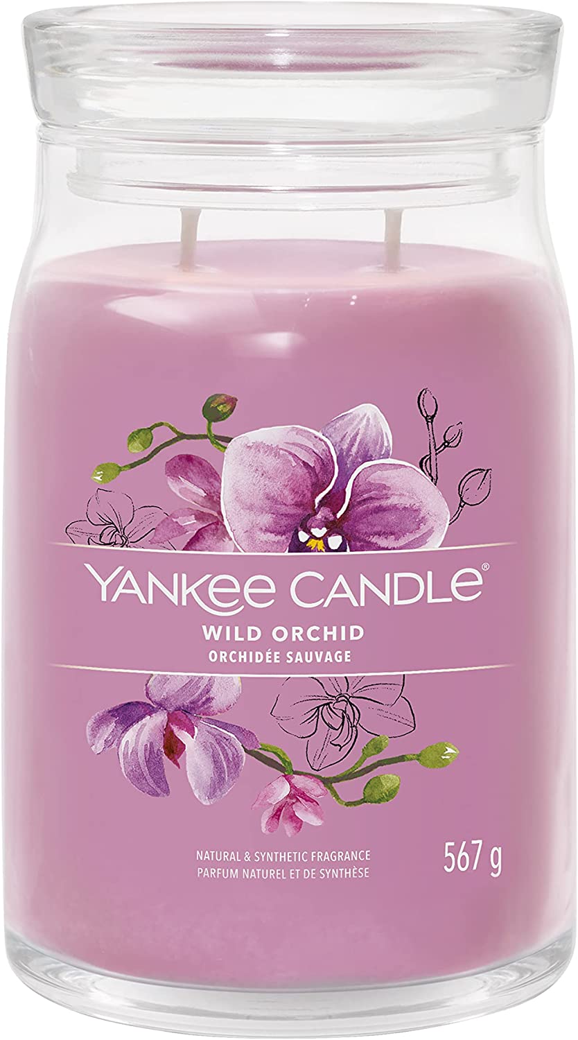 Yankee Candle vonná svíčka Signature ve skle velká Wild Orchid 567g