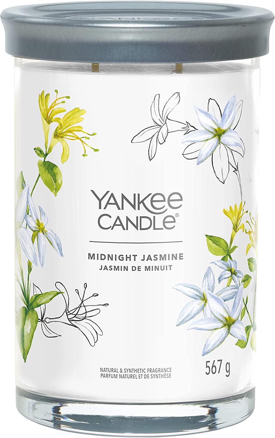 Yankee Candle vonná svíčka Signature Tumbler ve skle velká Midnight Jasmine 567g