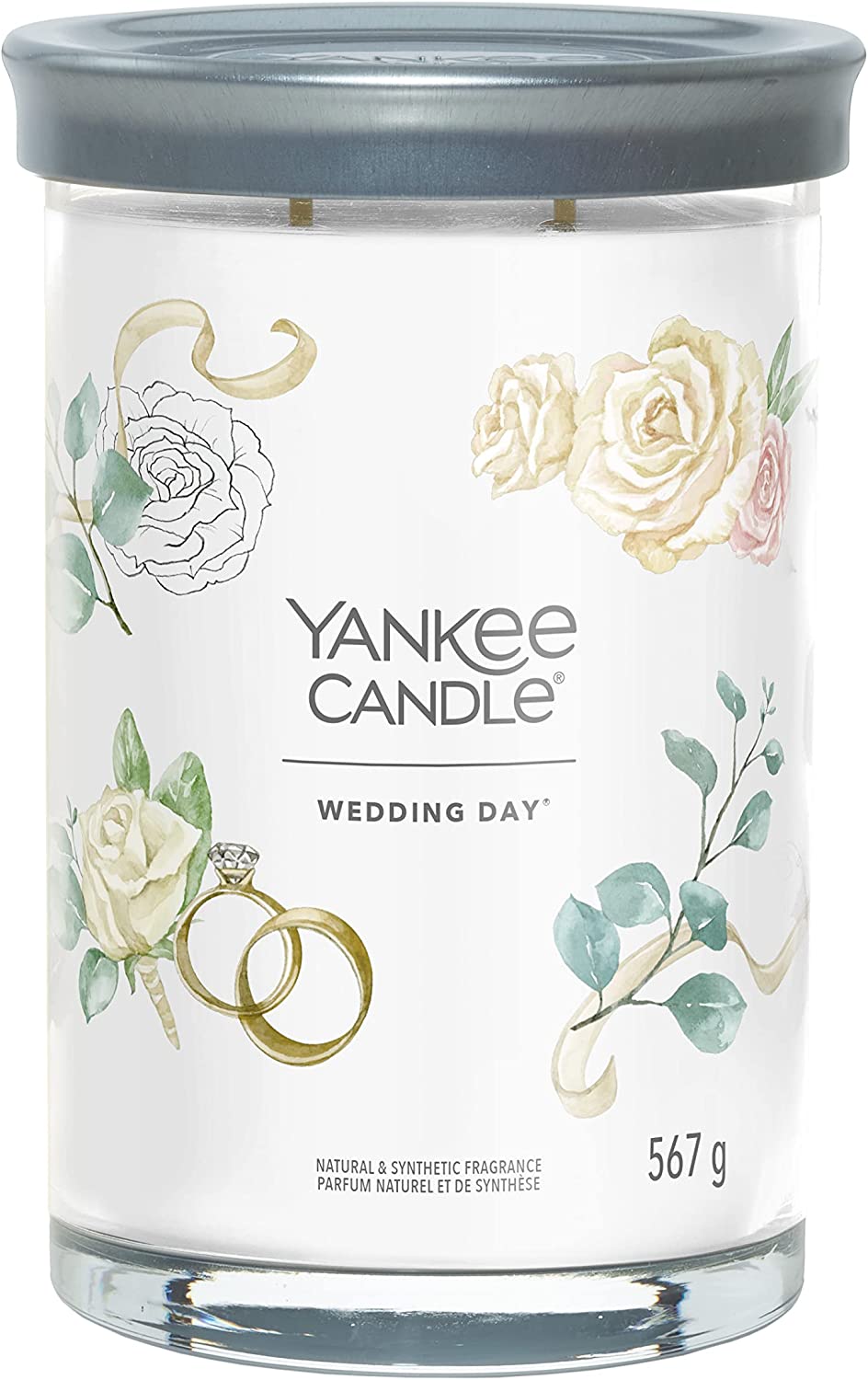 Yankee Candle vonná svíčka Signature Tumbler ve skle velká Wedding Day 567g