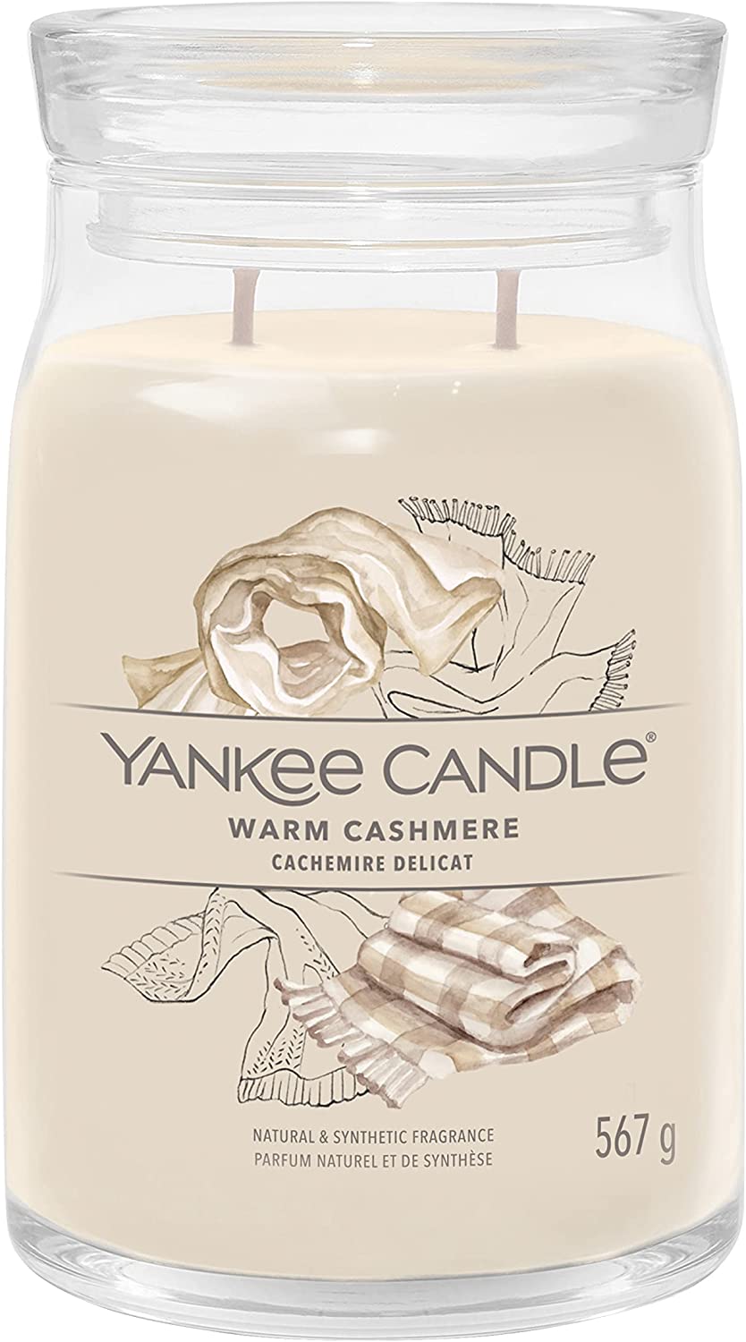 Yankee Candle vonná svíčka Signature ve skle velká Warm Cashmere 567 g