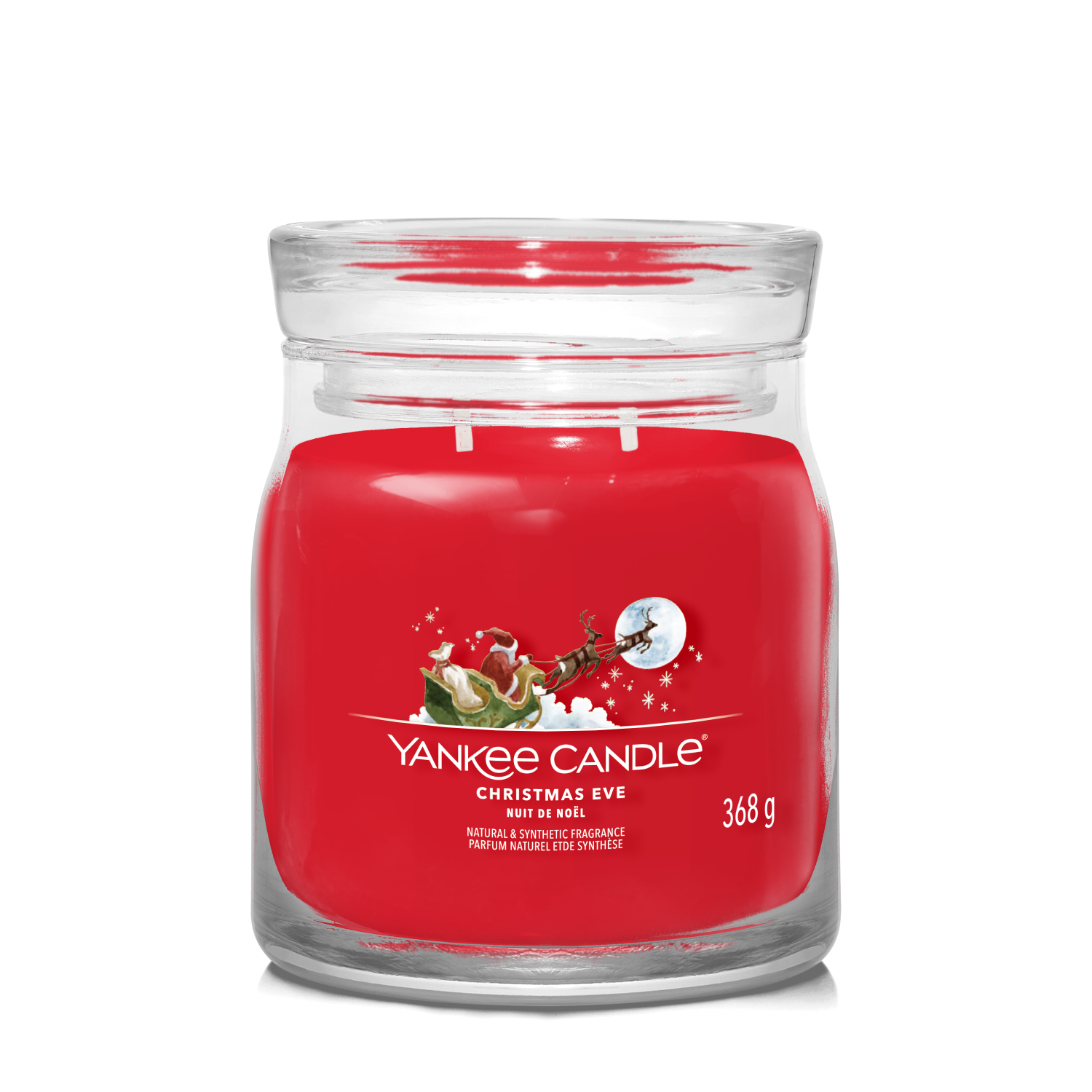 Yankee Candle vonná svíčka Signature ve skle střední Christmas Eve 368g