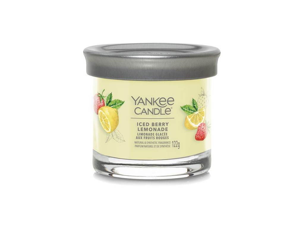 Yankee Candle vonná svíčka Signature Tumbler ve skle malá Iced Berry Lemonade 122 g