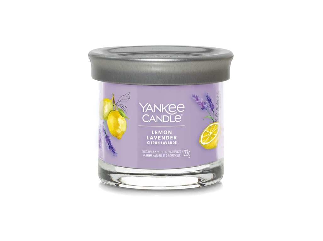 Yankee Candle vonná svíčka Signature Tumbler ve skle malá Lemon Lavender 122 g