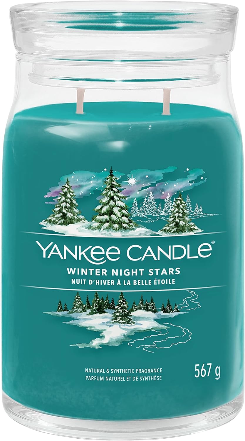 Yankee Candle vonná svíčka Signature ve skle velká Winter Night Stars 567g