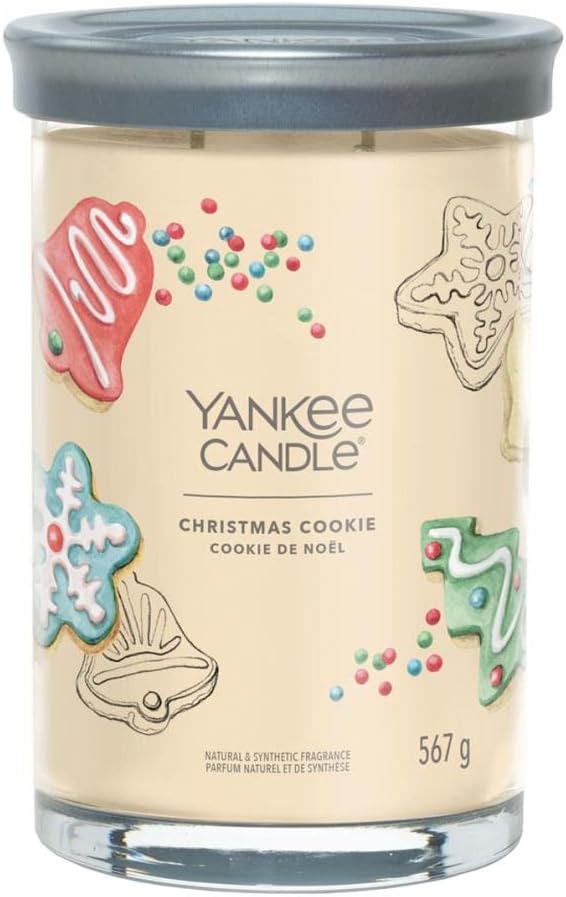 Yankee Candle vonná svíčka Signature Tumbler ve skle velká Christmas Cookie 567g