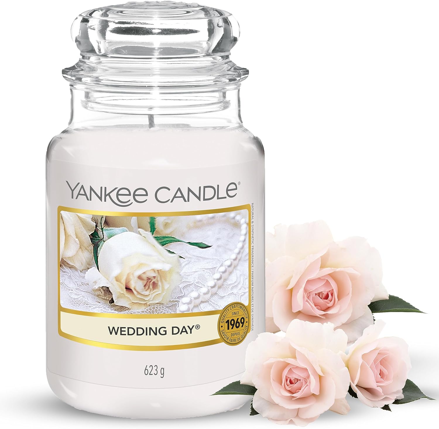 Yankee Candle vonná svíčka Classic ve skle velká Wedding Day 623 g