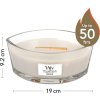 WoodWick WoodWick vonná svíčka s dřevěným knotem Elipsa Warm Wool 453,6 g