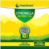 PestShield Citronella spirály proti komárům s podstavcem 10 ks