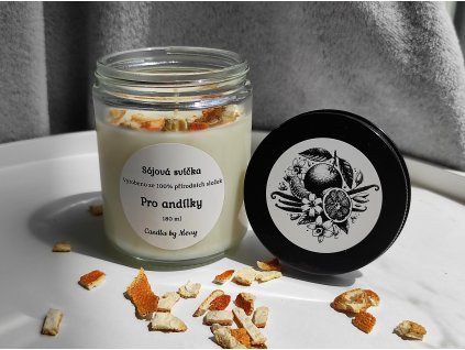 Pro andílky | svíčka v čirém skle Candles by Merry