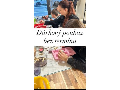 Dárkový poukaz na dětský workshop výroba sójových svíček - od 5 let