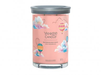 Yankee Candle Signature - vonná svíčka WATERCOLOUR SKIES (Akvarelová obloha) 567 g