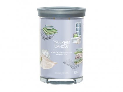 Yankee Candle Signature - vonná svíčka CALM & QUIET PLACE (Klidné a tiché místo) 567 g