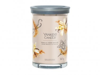 Yankee Candle Signature - vonná svíčka VANILLA CREME BRULEE (Vanilkové creme brulee) 567 g