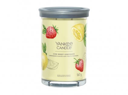 Yankee Candle Signature - vonná svíčka ICED BERRY LEMONADE (Ledová limonáda) 567 g