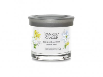 Yankee Candle Signature tumbler - vonná svíčka MIDNIGHT JASMINE (Půlnoční jasmín) 122 g