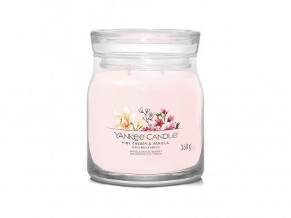 Yankee Candle - vonná svíčka PINK CHERRY & VANILLA (Růžové třešně a vanilka) 368 g