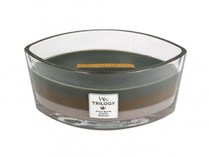 WoodWick - vonná svíčka Trilogy COZY CABIN (Útulná chata) 453,6 g