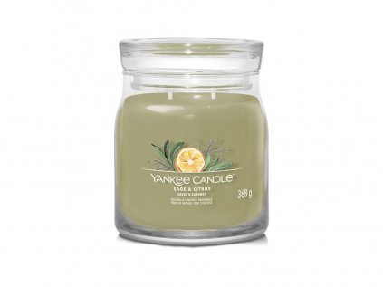Yankee Candle - vonná svíčka SAGE & CITRUS (Šalvěj a citrus) 368 g