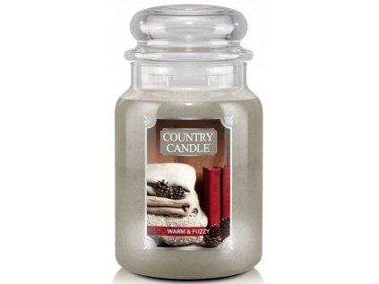 Country Candle - vonná svíčka WARM & FUZZY (Hřejivý a huňatý) 652 g