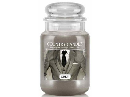 Country Candle - vonná svíčka GREY (Pan Grey) 652 g