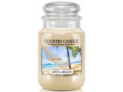 Country Candle - vonná svíčka LIFE'S A BEACH (Život je pláž) 652 g