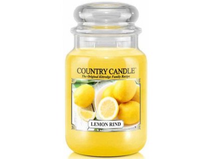Country Candle - vonná svíčka LEMOND RIND (Citronová kůra) 652 g