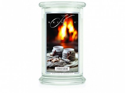 Kringle Candle - vonná svíčka FIRESIDE (U krbu) 624 g
