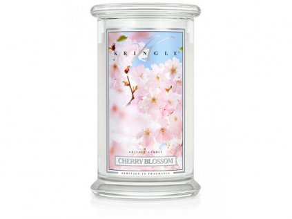 Kringle Candle - vonná svíčka CHERRY BLOSSOM (Rozkvetlá třešeň) 624 g